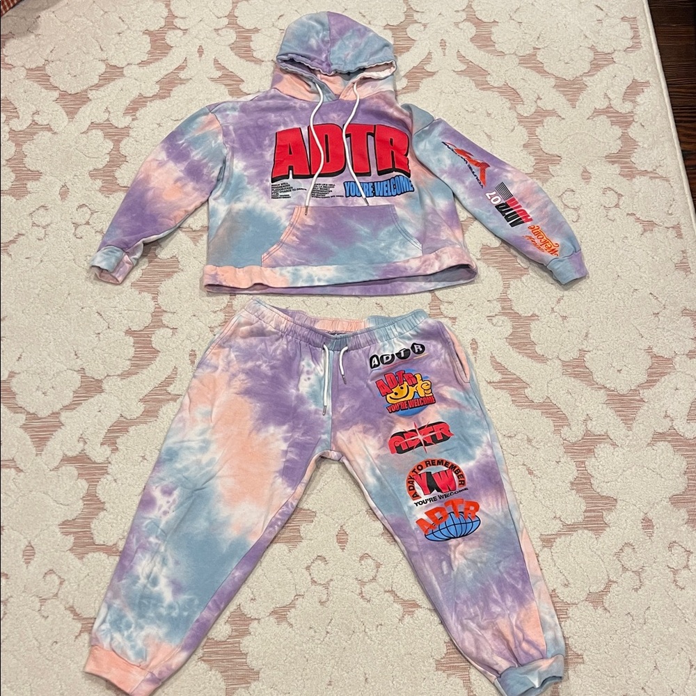 OFFICIAL ADT MERCH Tie-Dye Sweatpants & Hoodie Set